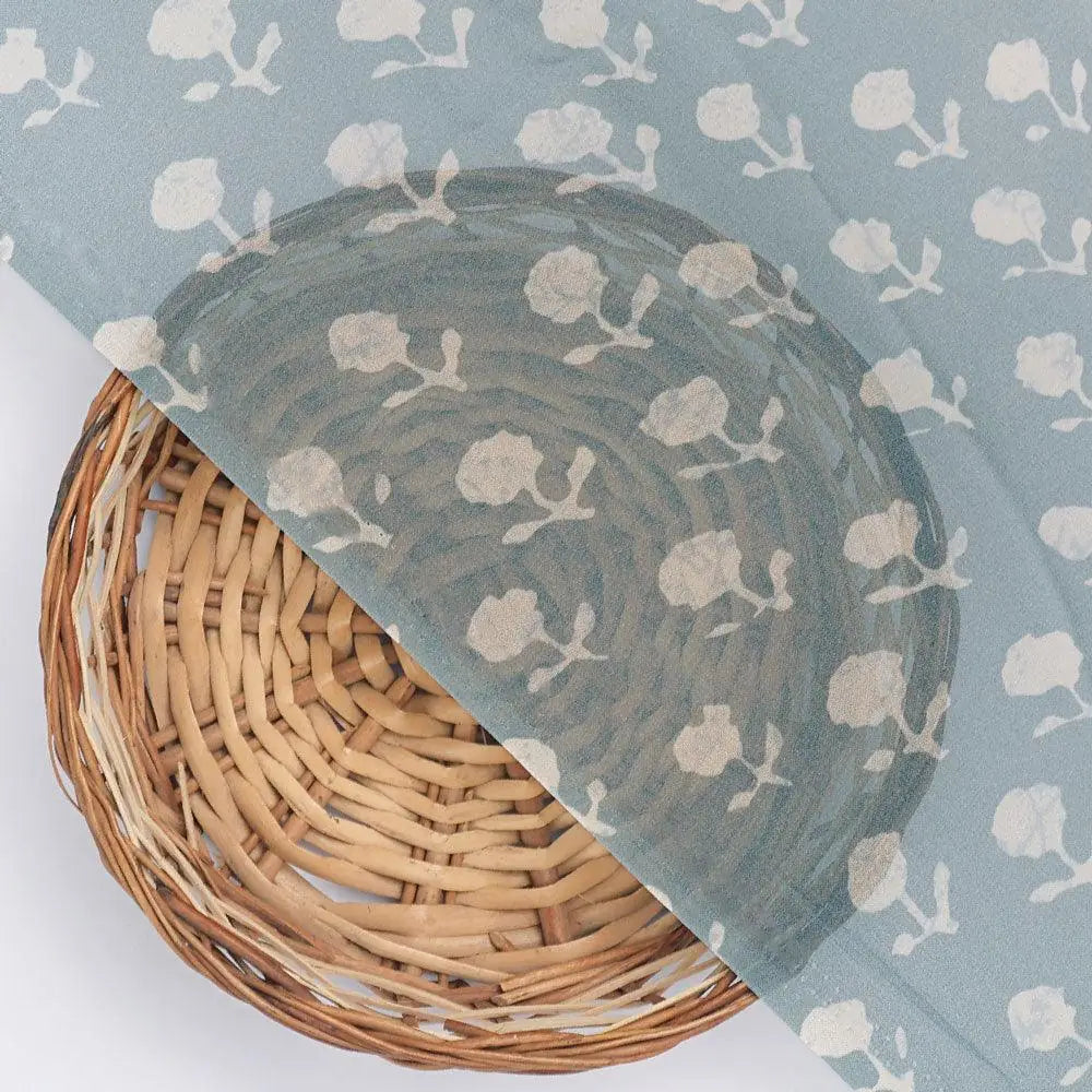 Iris Small Flower Digital Printed Fabric - Pure Georgette – pg 0 ta08529 110 iris small flower digital printed fabric pure georgette 2