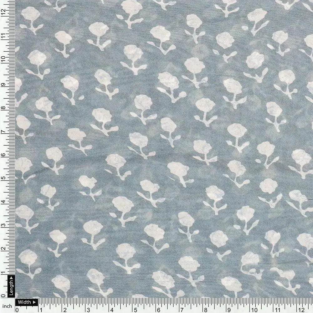 Iris Small Flower Digital Printed Fabric - Pure Georgette – pg 0 ta08529 110 iris small flower digital printed fabric pure georgette 3