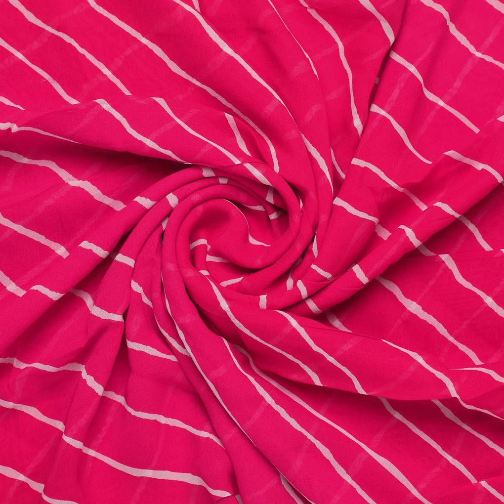 Lovely Pink Gradient Strips Wave Digital Printed Fabric - Pure Georgette – pg 0 ta08566p1 110 lovely pink gradient strips wave digital printed fabric pure georgette 1