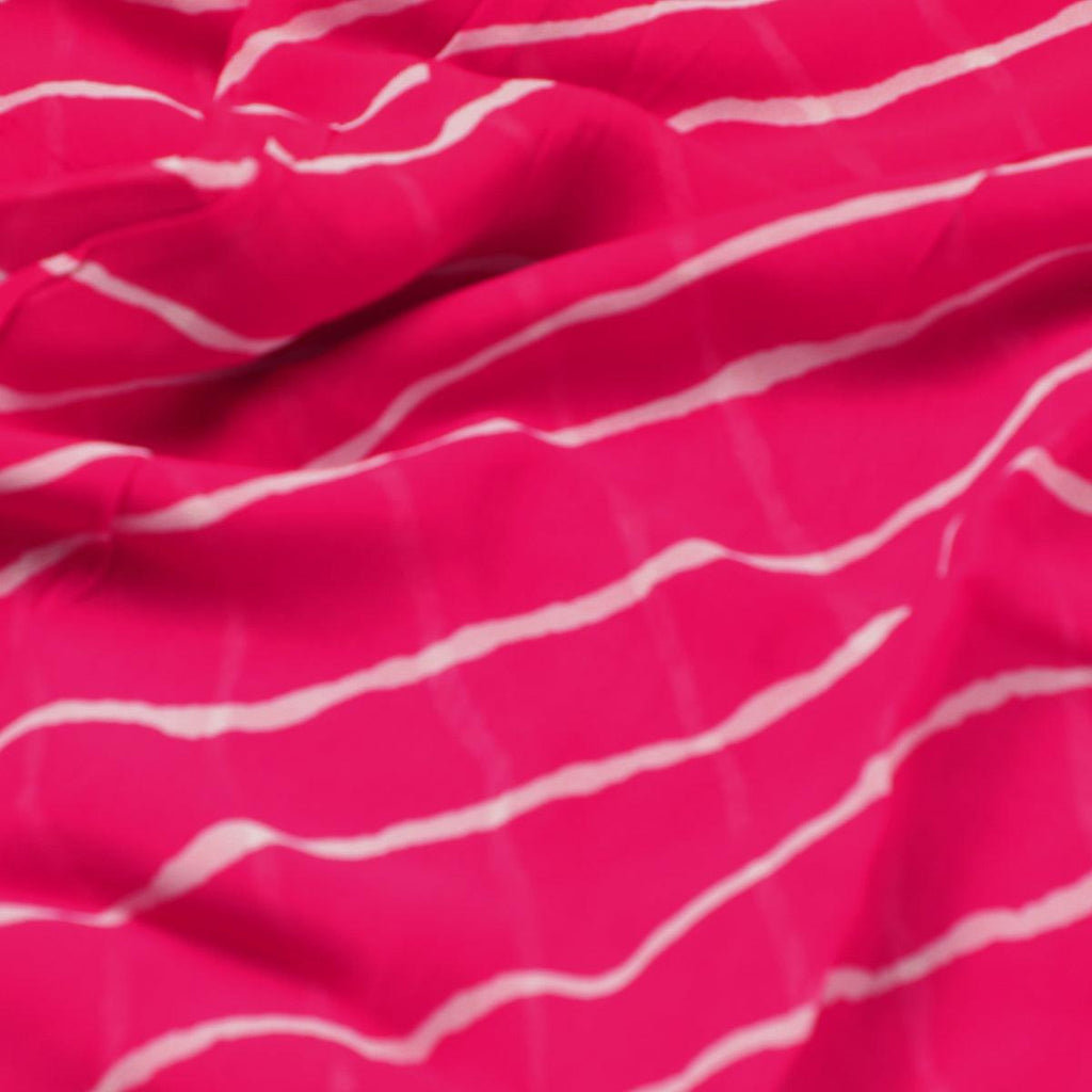 Lovely Pink Gradient Strips Wave Digital Printed Fabric - Pure Georgette – pg 0 ta08566p1 110 lovely pink gradient strips wave digital printed fabric pure georgette 3