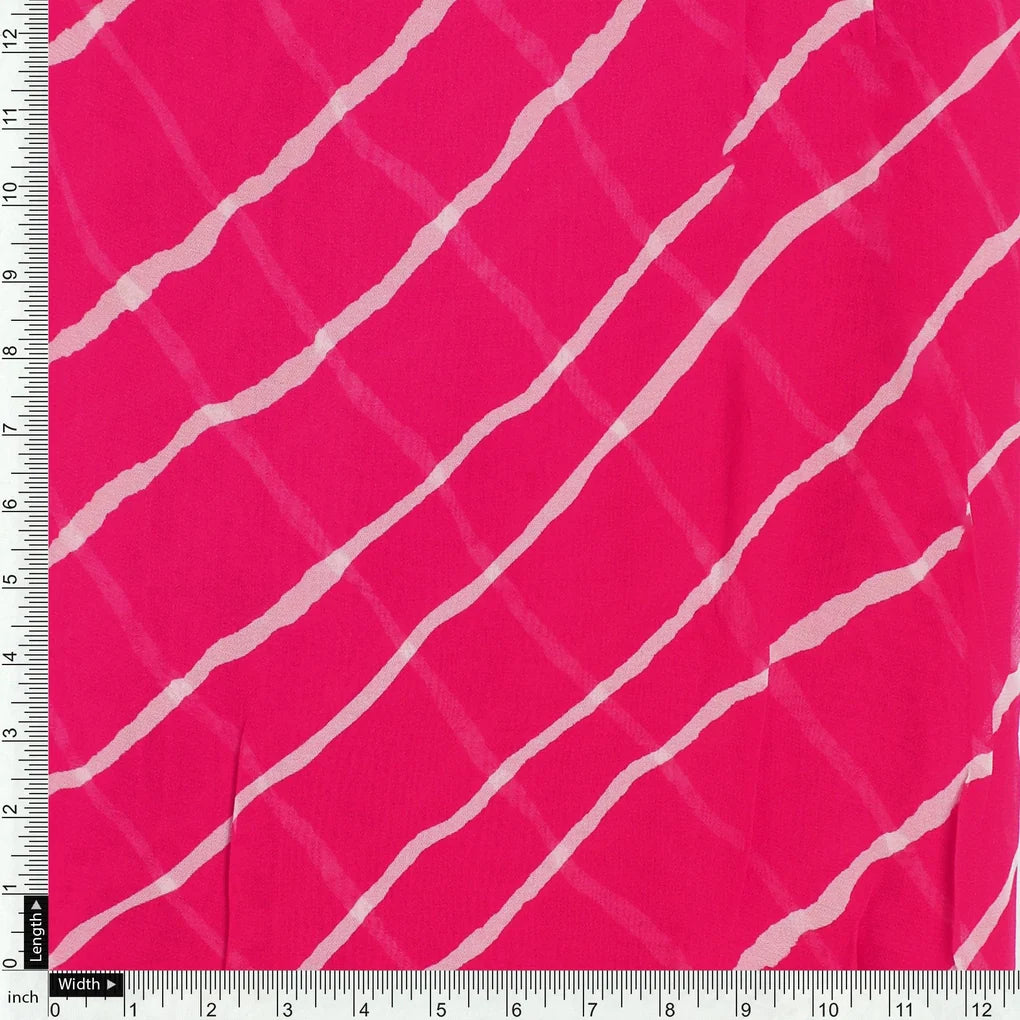 Lovely Pink Gradient Strips Wave Digital Printed Fabric - Pure Georgette – pg 0 ta08566p1 110 lovely pink gradient strips wave digital printed fabric pure georgette 4