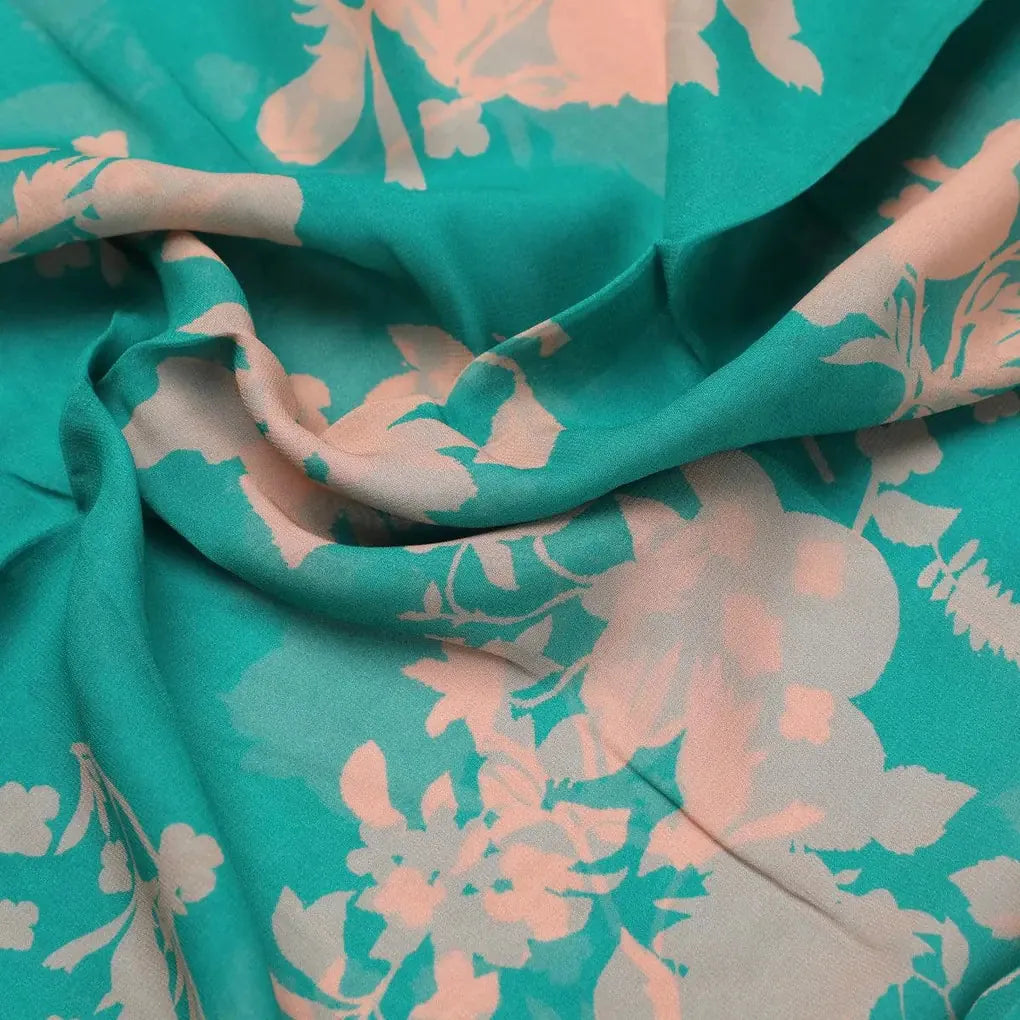 Rama Base Floral Flower Digital Printed Fabric - Pure Georgette – pg 0 ta08569p3 110 rama base floral flower digital printed fabric pure georgette 3