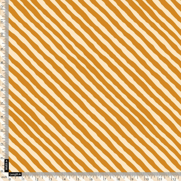 Barcode Stripe Waving Patterns Digital Printed Fabric - Pure Georgette - FAB VOGUE Studio®