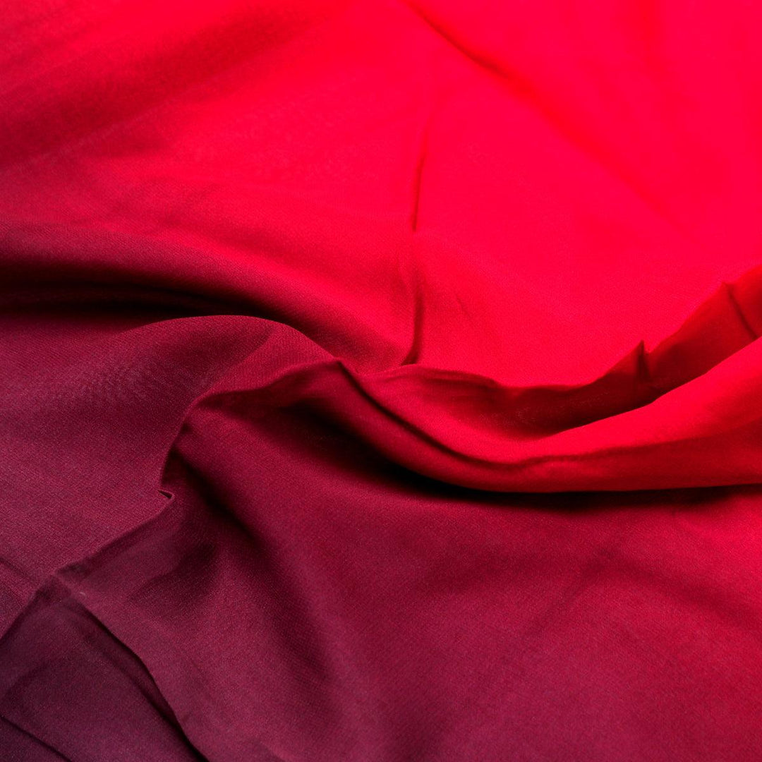 Morden Lifestyle Gradients Digital Printed Fabric - Pure Georgette - FAB VOGUE Studio®