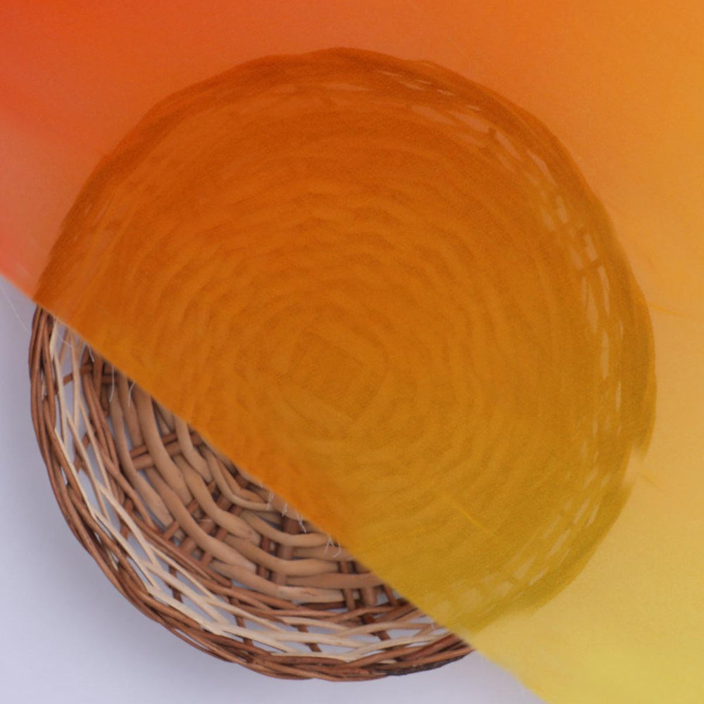 Decorative Yellow Gradient Combo Digital Printed Fabric - Pure Georgette - FAB VOGUE Studio®