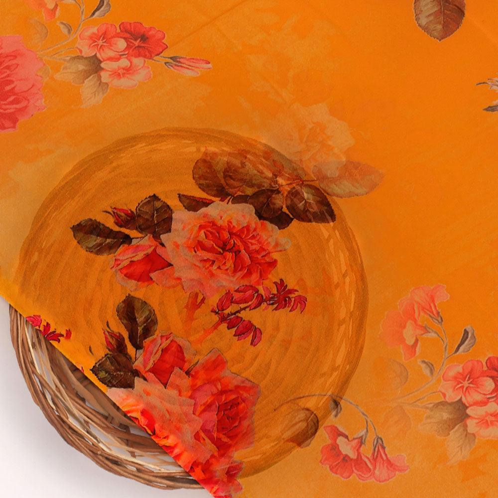 Golden Yellow Flower Printed Pure Georgette Fabric Material – pg 0 ta08674p10 110 golden yellow flower printed pure georgette fabric material 2