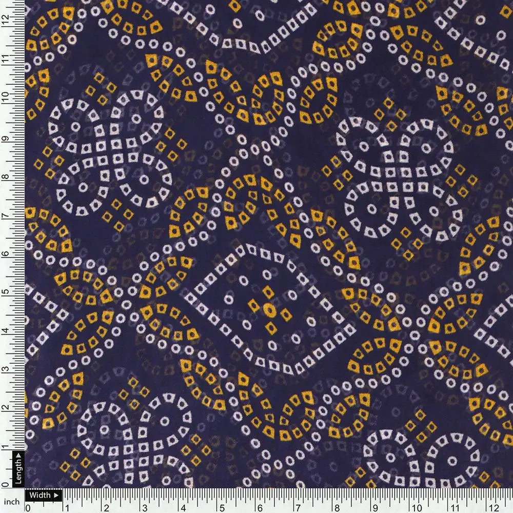 Tiny Yellow And White Doted Digital Printed Fabric - Pure Georgette – pg 0 ta08713p2 110 tiny yellow and white doted digital printed fabric pure georgette 4