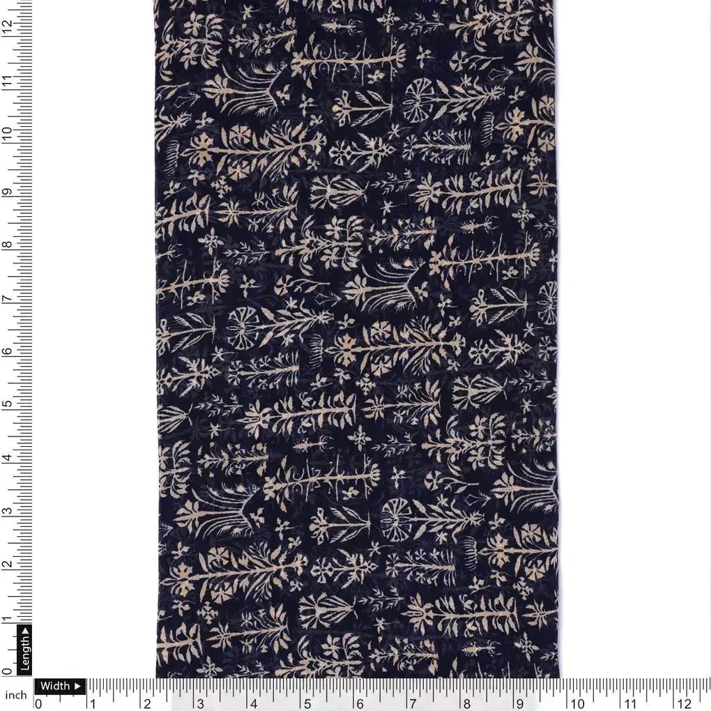 Decorative Floral Vintage Art Digital Printed Fabric - Pure Georgette – pg 0 ta08751 110 decorative floral vintage art digital printed fabric pure georgette 4