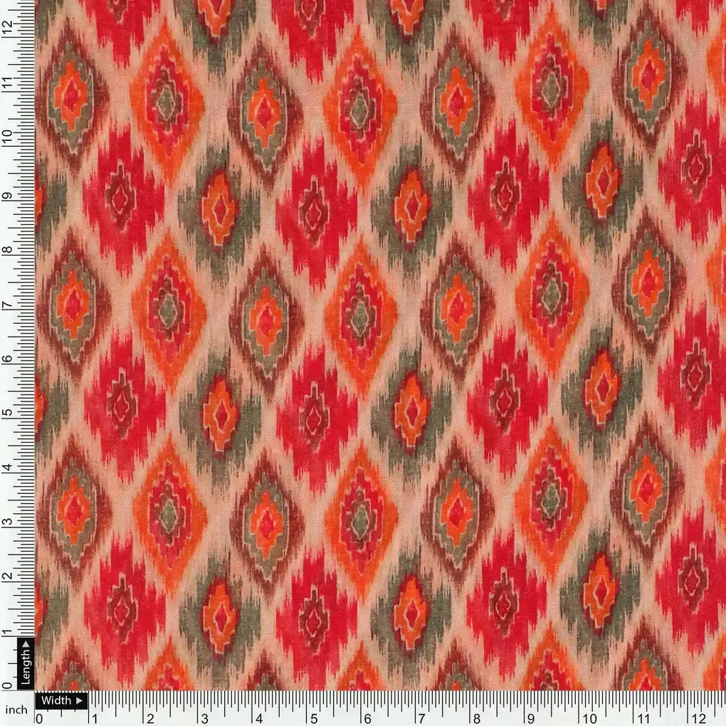 Seamless Pochampilli Patterns Digital Printed Fabric - Pure Georgette – pg 0 ta08752 110 seamless pochampilli patterns digital printed fabric pure georgette 4