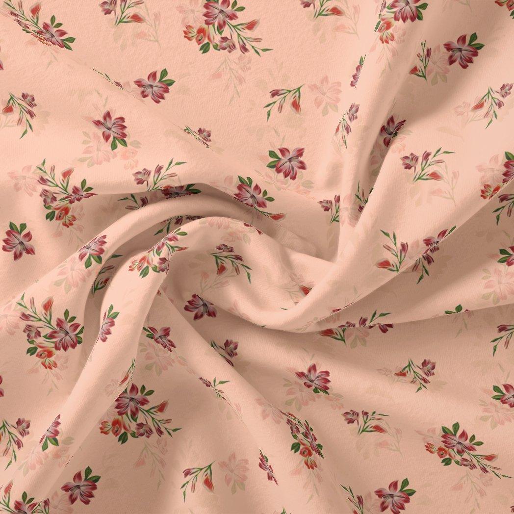 Lovely Pink Orchid Bunch Digital Printed Fabric - Pure Georgette – pg 0 ta08792 110 lovely pink orchid bunch digital printed fabric pure georgette 1