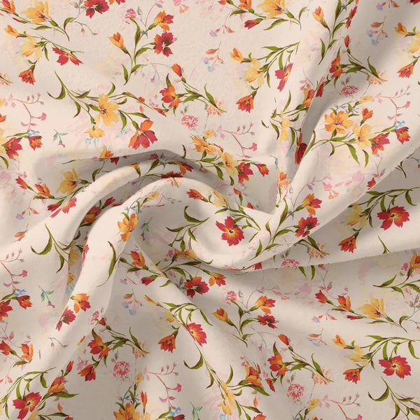 Beautiful Peach Calico Flowed Digital Printed Fabric - Pure Georgette – pg 0 ta08794 110 beautiful peach calico flowed digital printed fabric pure georgette 1