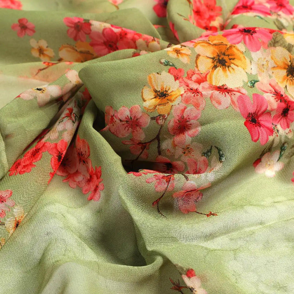 Multi Colour Tiny Beautiful Chintz Printed Fabric - Pure Georgette – pg 0 ta08843 110 multi colour tiny beautiful chintz printed fabric pure georgette 3