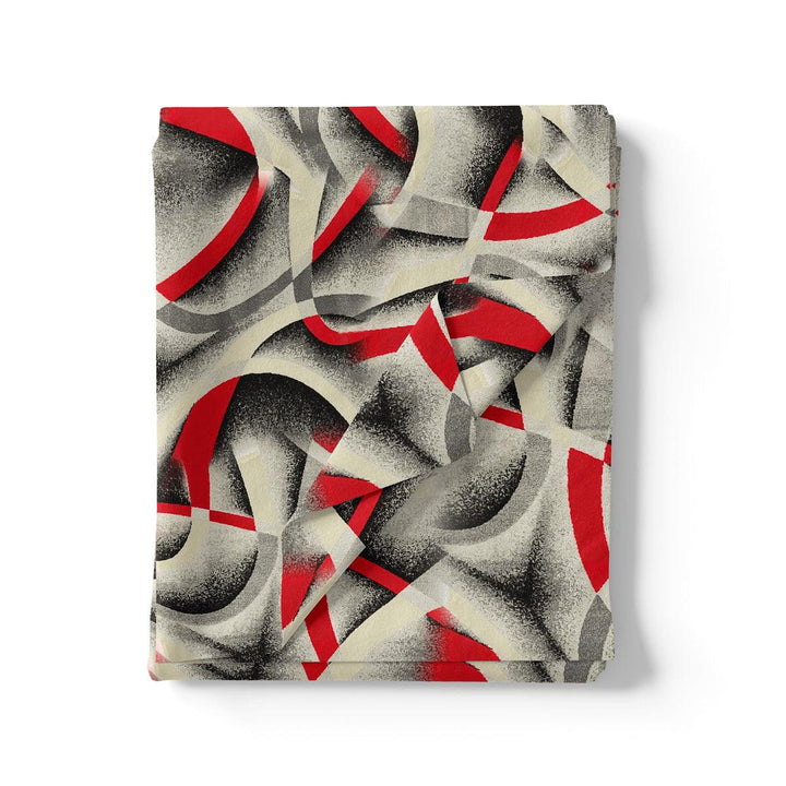 Caraway Seeds Abstract Printed Pure Georgette Fabric Material - FAB VOGUE Studio®