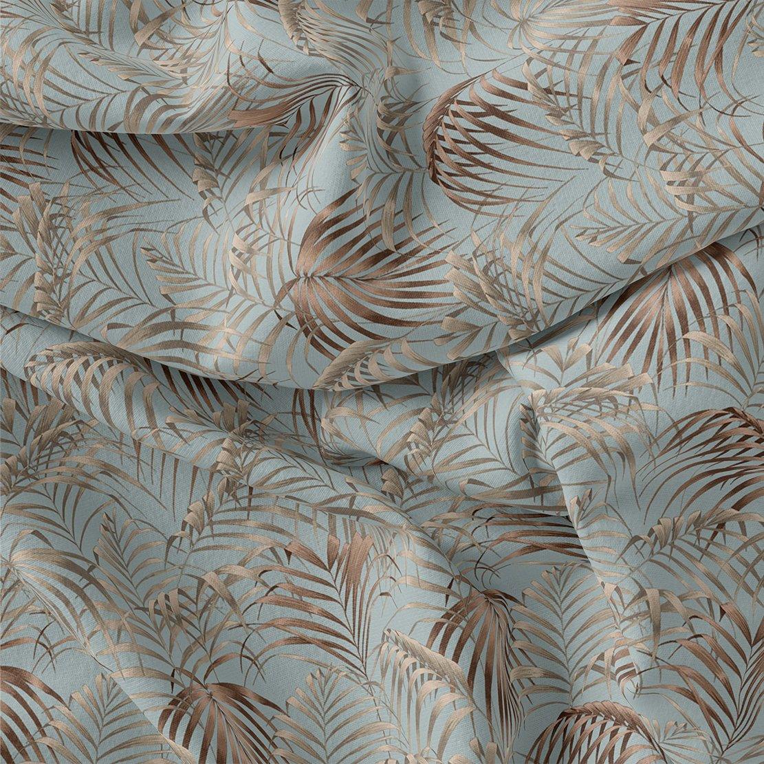 Tropical Garden Leaves Digital Printed Fabric - Pure Georgette - FAB VOGUE Studio®