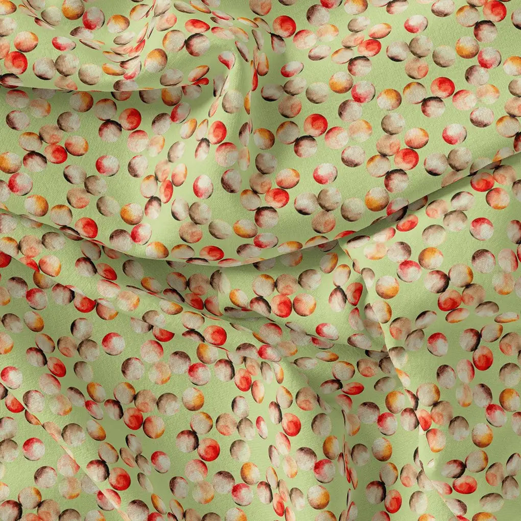 Pista Green Polka Dot Printed Pure Georgette Fabric Material – pg 0 ta08897p4 110 pista green polka dot printed pure georgette fabric material 4