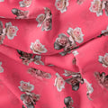 Pinkish Background With Valvet Roses Digital Printed Fabric - Pure Georgette – pg 0 ta08948p15 110 pinkish background with valvet roses digital printed fabric pure georgette 4