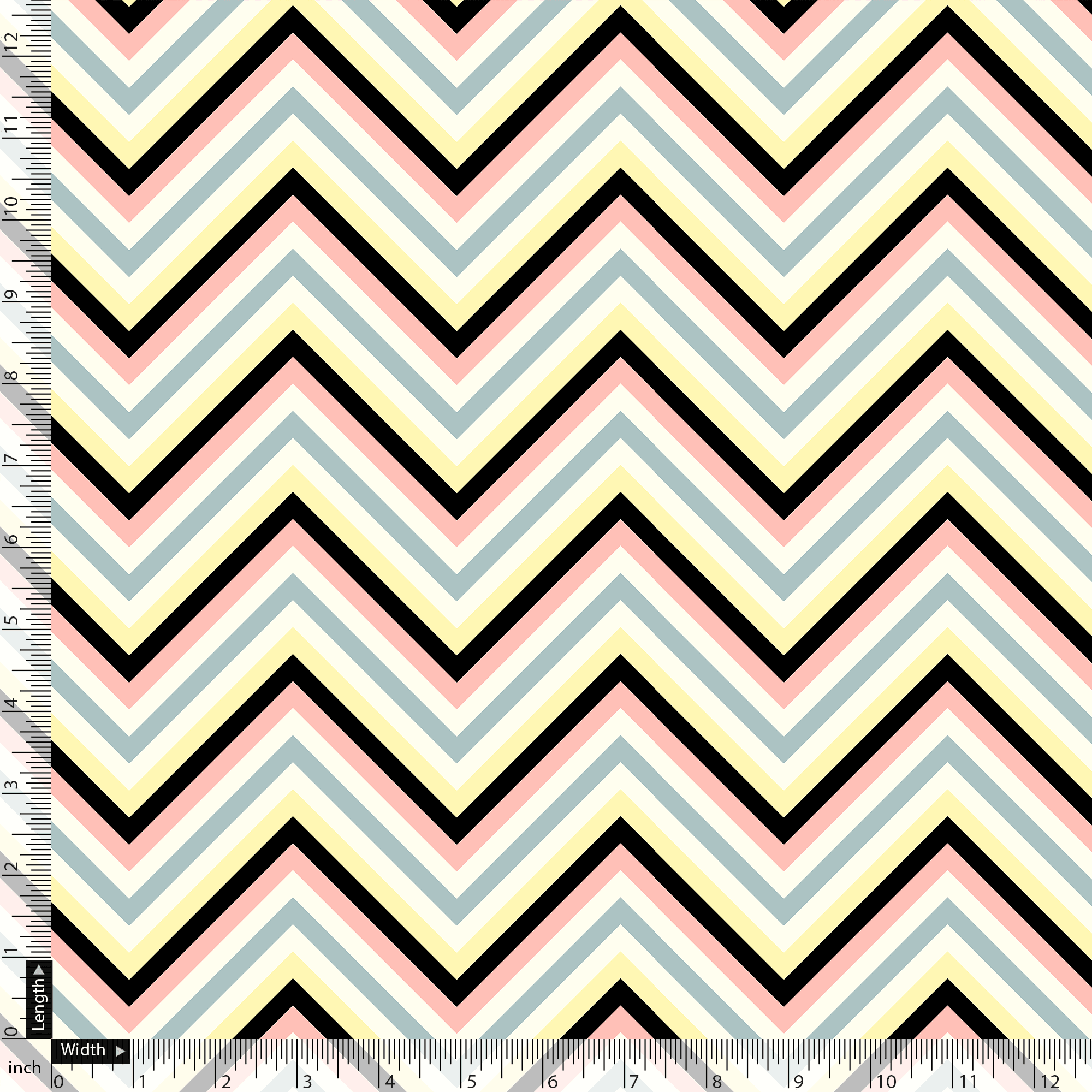 Trending Multicolor Zigzag Digital Printed Fabric - Pure Georgette – pg 0 ta08993p2 110 trending multicolor zigzag digital printed fabric pure georgette 5