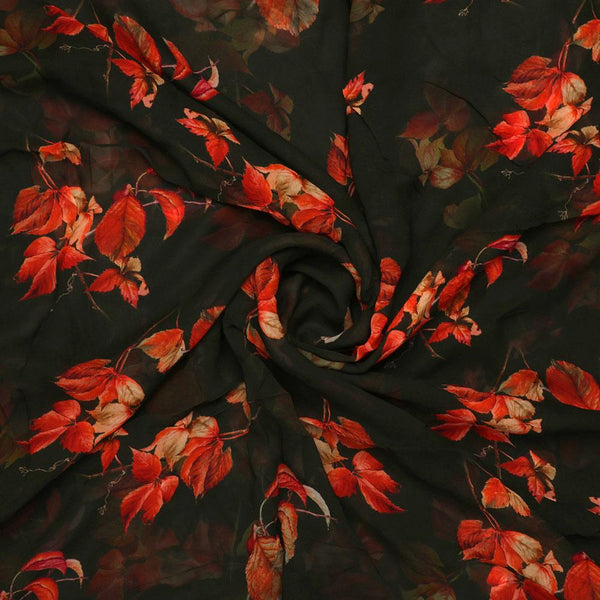 Green Leaves Pure Georgette Printed Fabric – pg 0 ta09238p1 110 green leaves pure georgette printed fabric 1