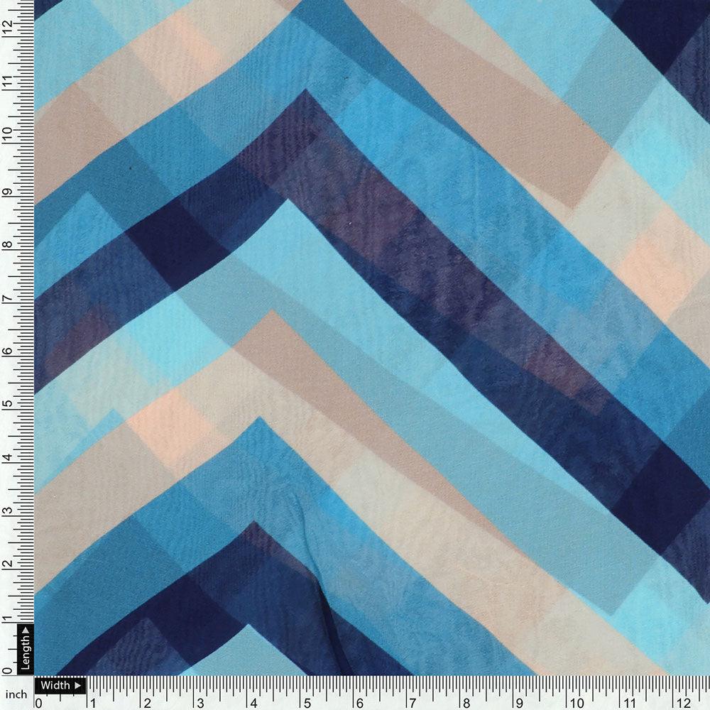 Beautiful Zigzag Strips Digital Printed Fabric - Pure Georgette – pg 0 ta09260p10 110 beautiful zigzag strips digital printed fabric pure georgette 4