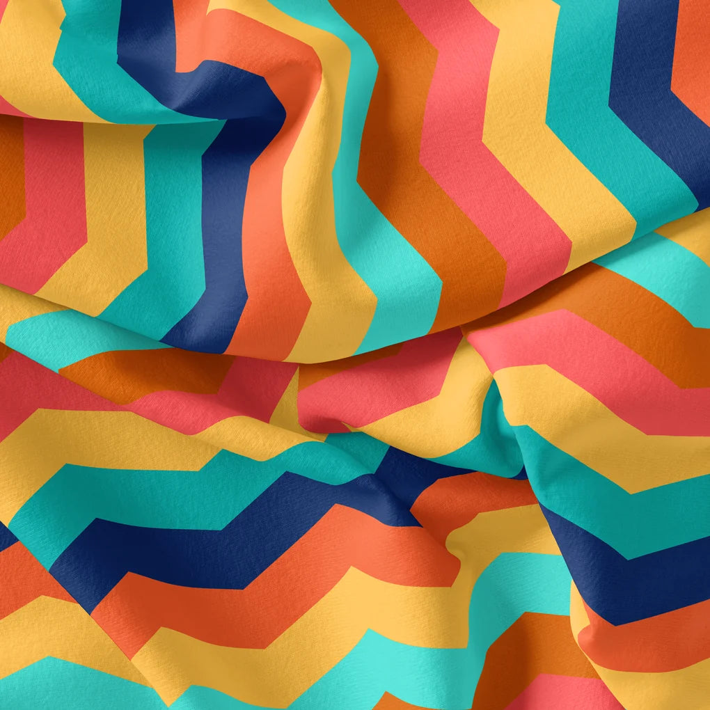 Rainbow Colour Strips Zigzag Digital Printed Fabric - Pure Georgette – pg 0 ta09262p6 110 rainbow colour strips zigzag digital printed fabric pure georgette 4