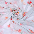 White Floral Pure Georgette Printed Fabric – pg 0 ta09300p2 110 white floral pure georgette printed fabric 1