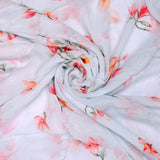White Floral Pure Georgette Printed Fabric – pg 0 ta09300p2 110 white floral pure georgette printed fabric 1