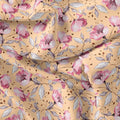 Modern Paint Of Leaves With Flower Digital Printed Fabric - Pure Georgette – pg 0 ta09552p11 110 modern paint of leaves with flower digital printed fabric pure georgette 4