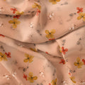 Repeat Red And Golden Periwinkle Digital Printed Fabric - Pure Georgette – pg 0 ta09558p5 110 repeat red and golden periwinkle digital printed fabric pure georgette 4