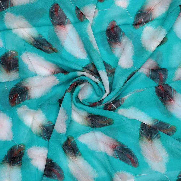 Winter Cool Ice Temple Colour Feather Digital Printed Fabric - Pure Georgette – pg 0 ta09590pc 110 winter cool ice temple colour feather digital printed fabric pure georgette 1