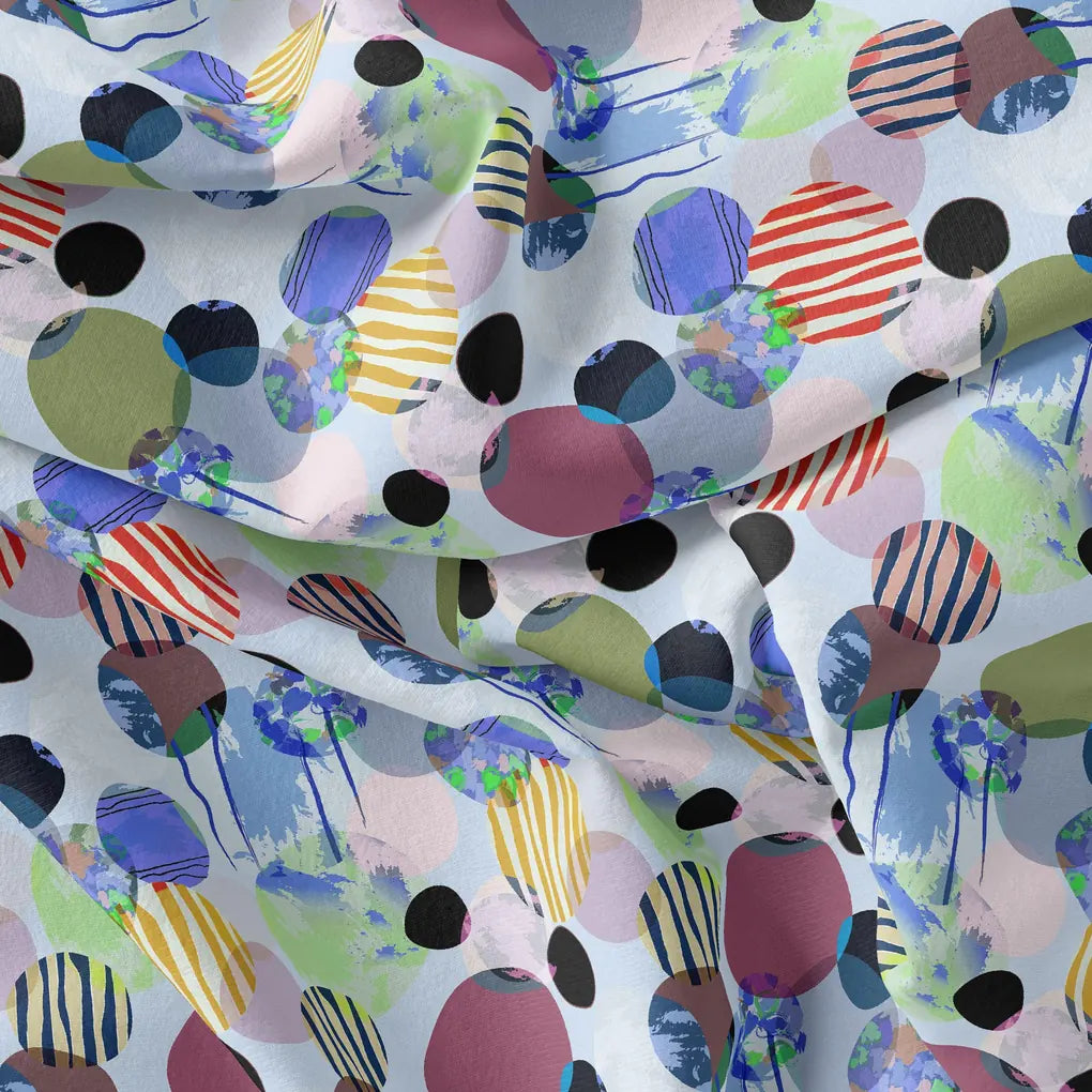 Morden Green Shade Constructed Circle Digital Printed Fabric - Pure Georgette – pg 0 ta09595c 110 morden green shade constructed circle digital printed fabric pure georgette 4
