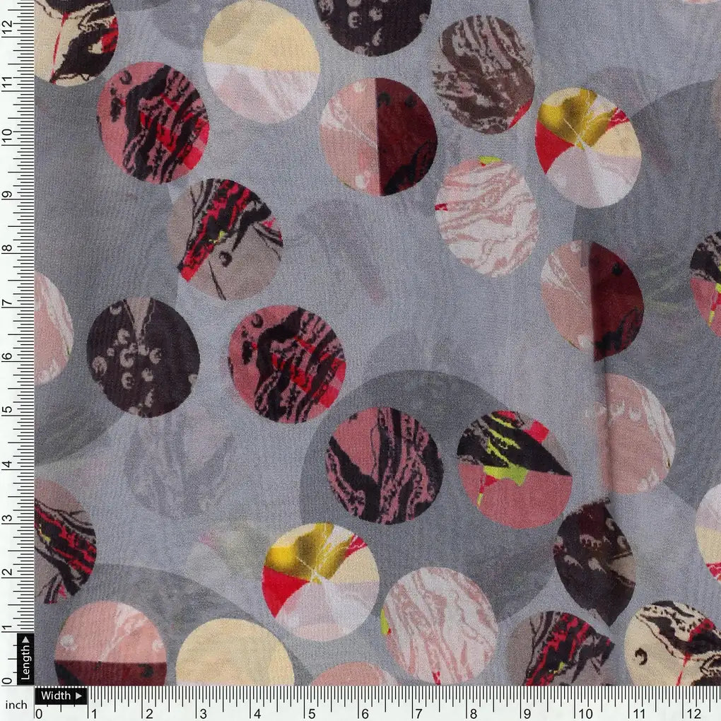 Repeat Downbeat Art In Circle Digital Printed Fabric - Pure Georgette – pg 0 ta09596d 110 repeat downbeat art in circle digital printed fabric pure georgette 4