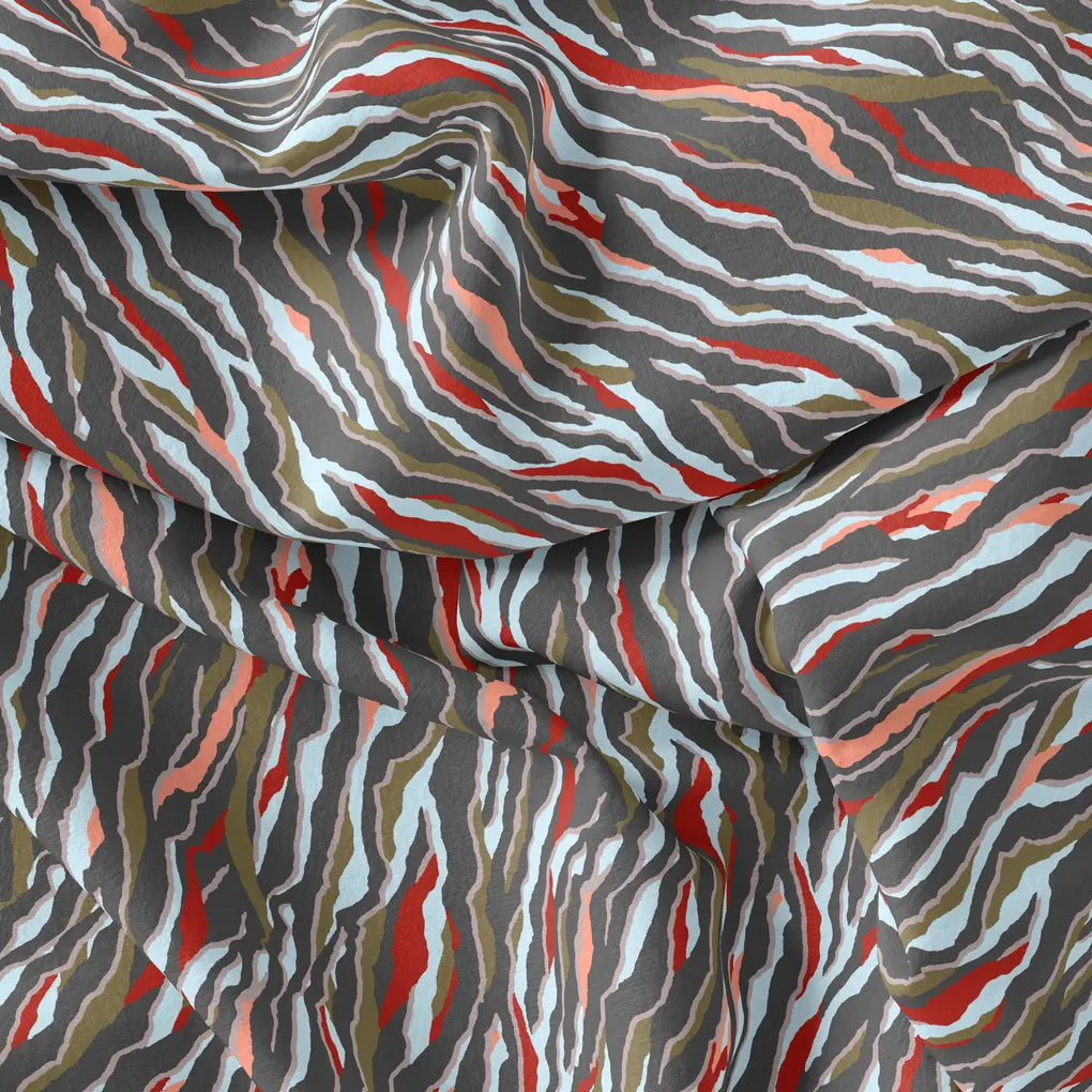 New Colourful Zigzag Paper Art Digital Printed Fabric - Pure Georgette – pg 0 ta09629c 110 new colourful zigzag paper art digital printed fabric pure georgette 4