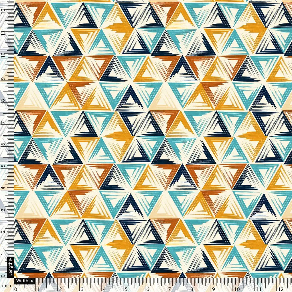 Orange And Sky Blue Triangle Digital Printed Fabric - Pure Georgette – pg 0 ta09663 110 orange and sky blue triangle digital printed fabric pure georgette 5