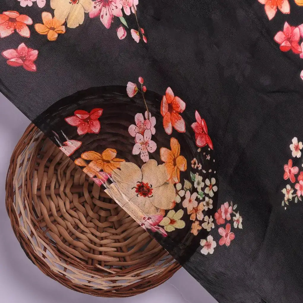 Colorful Floral Black Base Digital Printed Fabric – pg 0 ta7198 110 colorful floral black base digital printed fabric 2