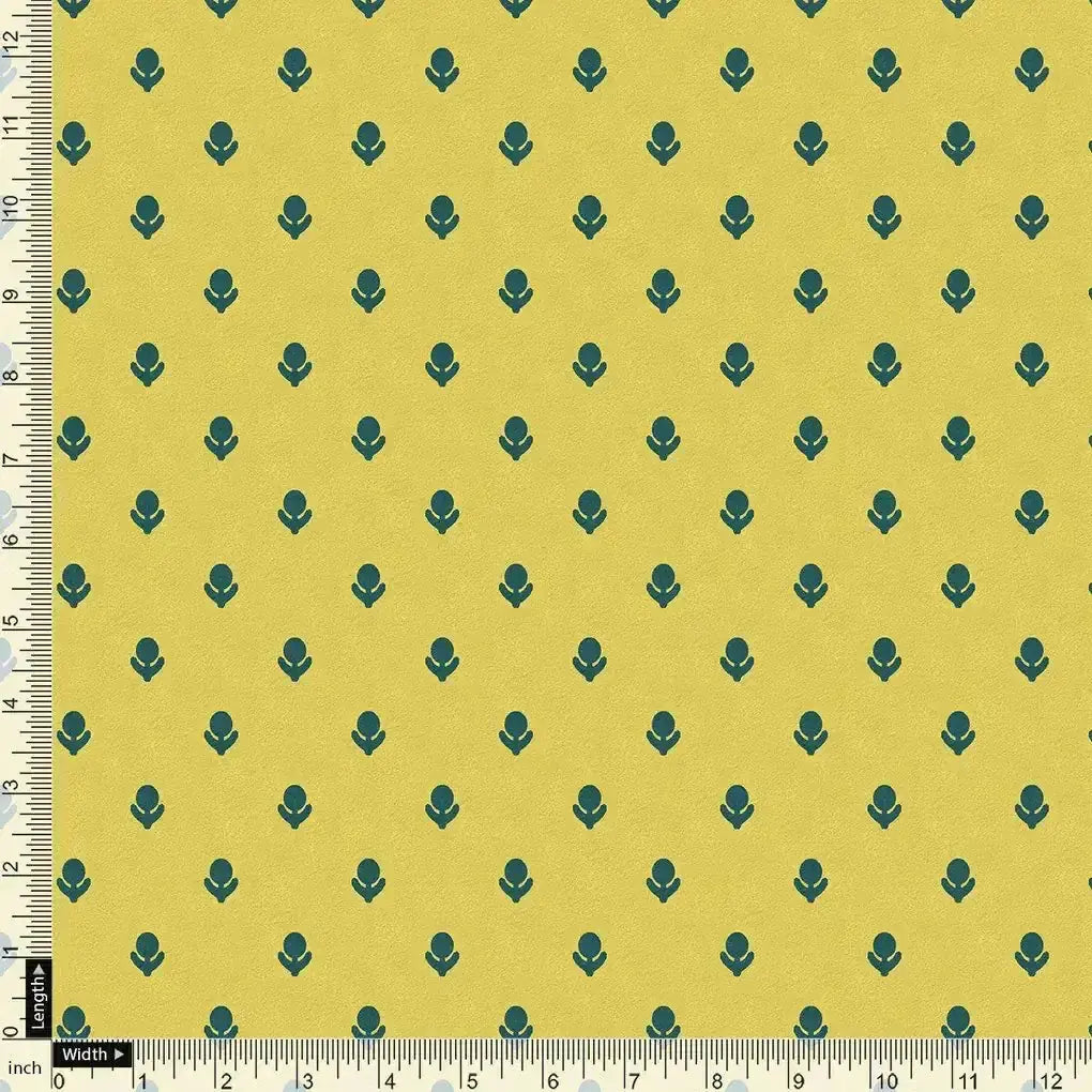 Lemon Yellow Small And Single Motif Allover Digital Printed Fabric - Pure Georgette – pg 0 ta7590p2 110 lemon yellow small and single motif allover digital printed fabric pure georgette 4