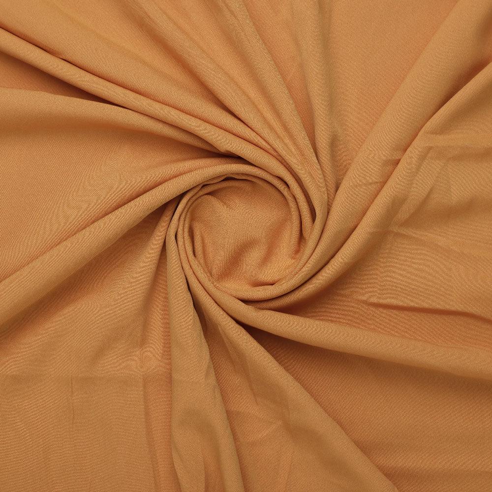 Yellow Plain American Crepe Solid Fabric - FAB VOGUE Studio®