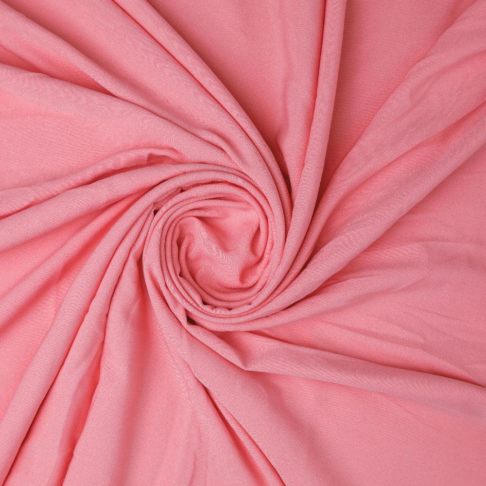 Pink Plain American Crepe Solid Fabric - FAB VOGUE Studio®