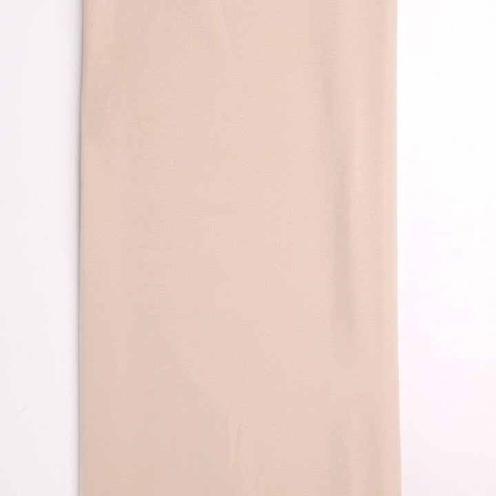 Cream Plain American Crepe Solid Fabric - FAB VOGUE Studio®