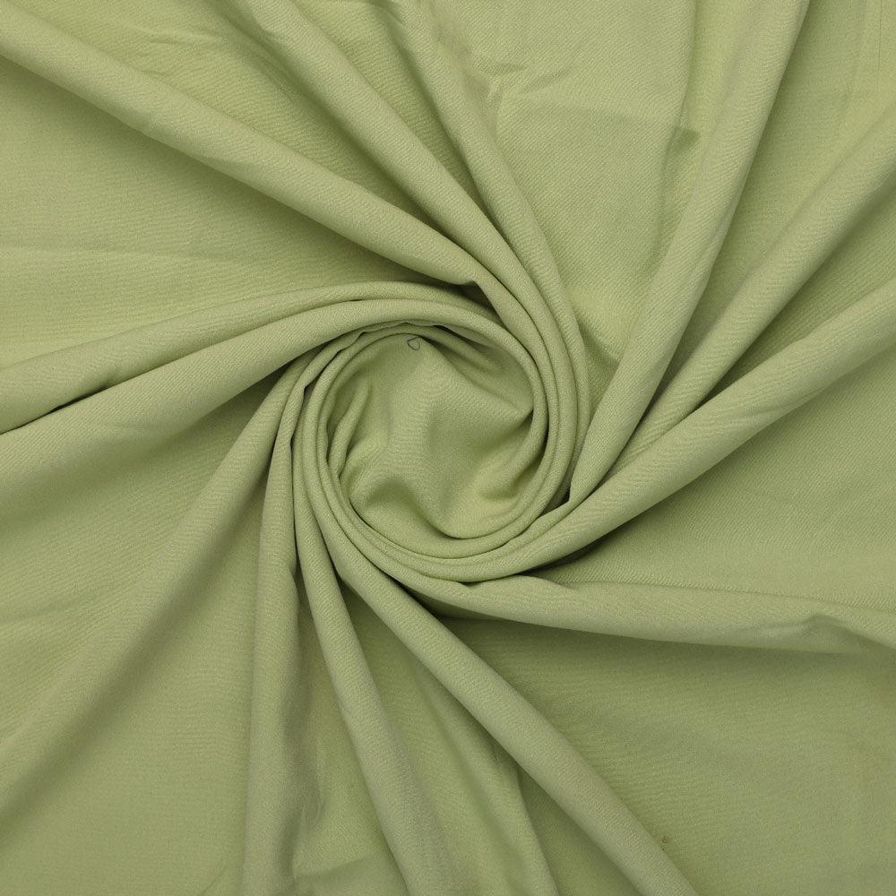 Green Plain American Crepe Solid Fabric - FAB VOGUE Studio®