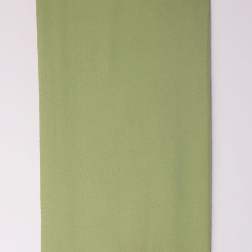 Green Plain American Crepe Solid Fabric - FAB VOGUE Studio®