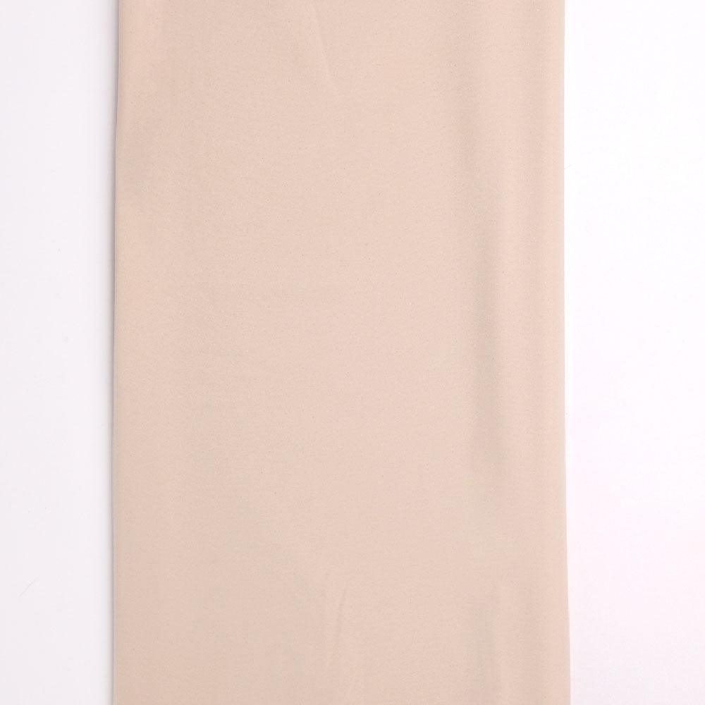 Cream Plain Georgette Solid Fabric - FAB VOGUE Studio®