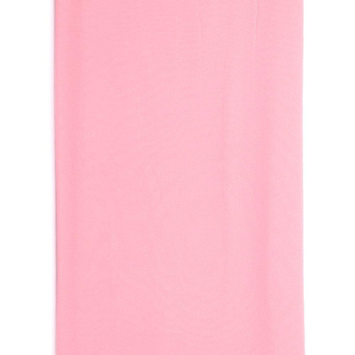 Peach Plain Georgette Solid Fabric - FAB VOGUE Studio®