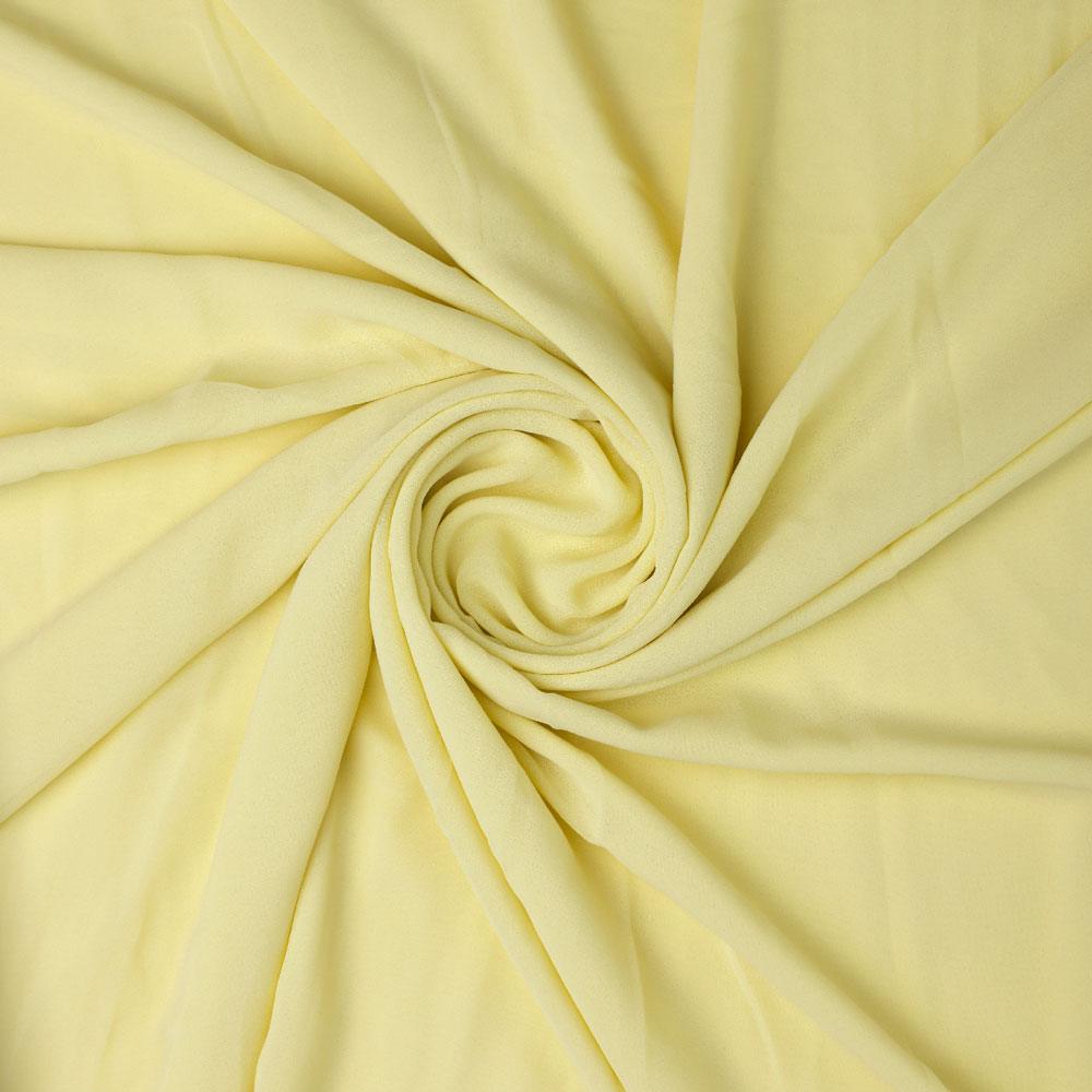 Lemon Yellow Plain Georgette Solid Fabric – plg 0 fvs2022682 110 yellow plain georgette solid fabric 1