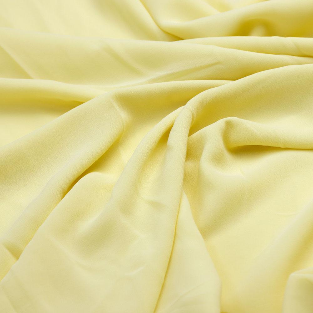 Lemon Yellow Plain Georgette Solid Fabric – plg 0 fvs2022682 110 yellow plain georgette solid fabric 3