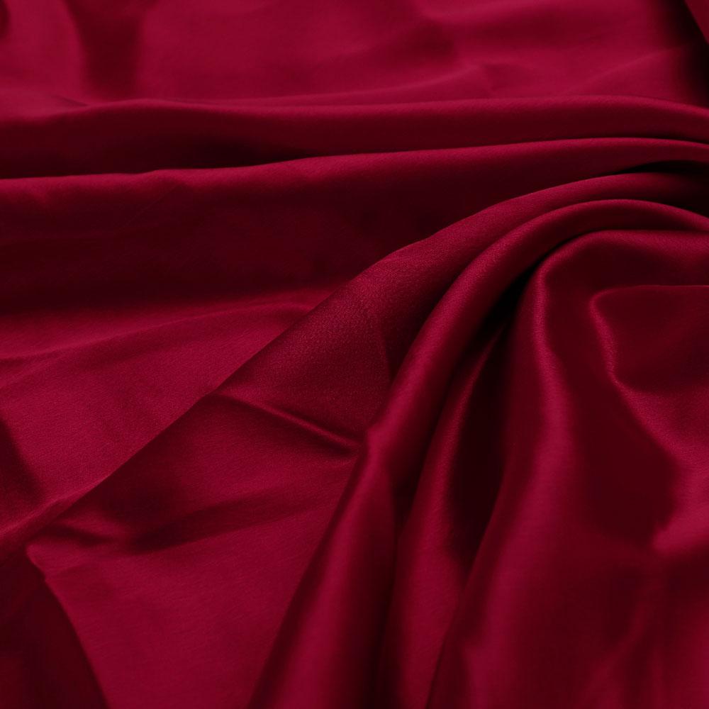 Red Plain Japan Satin Solid Fabric - FAB VOGUE Studio®