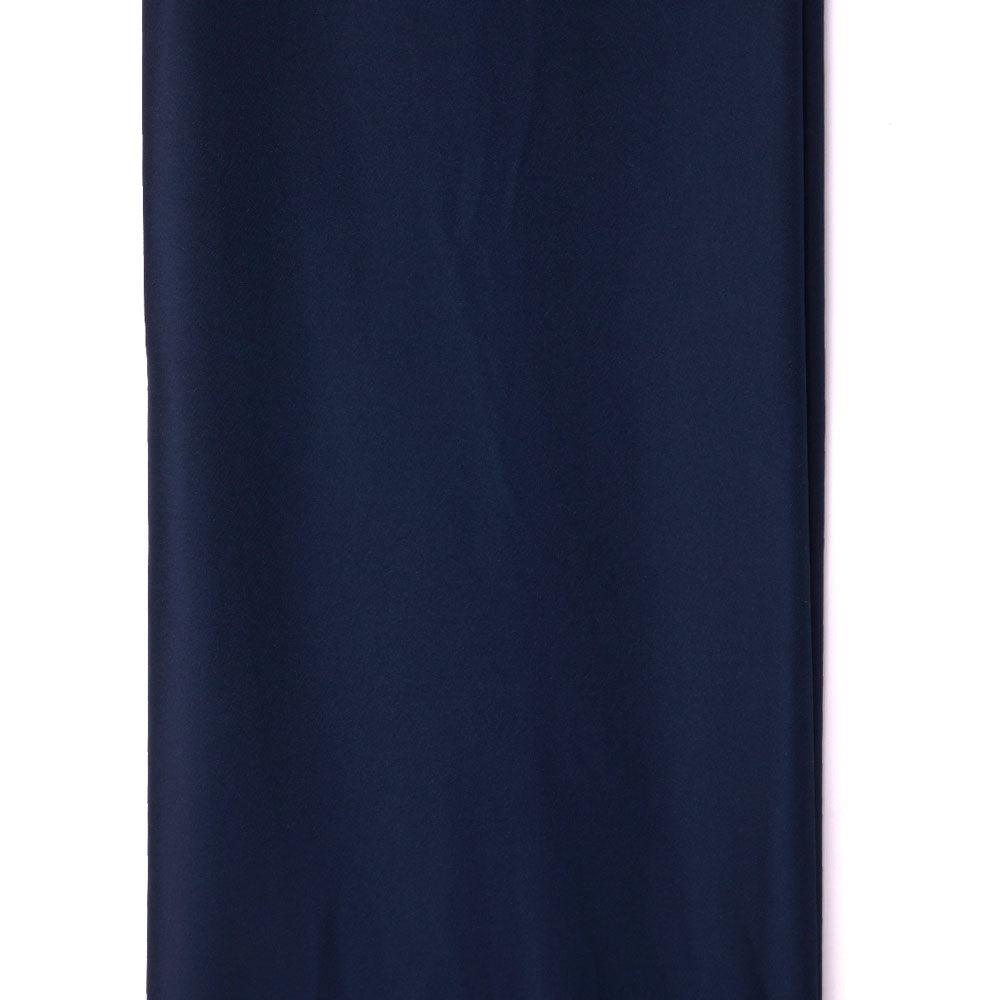 Blue Plain Japan Satin Solid Fabric - FAB VOGUE Studio®