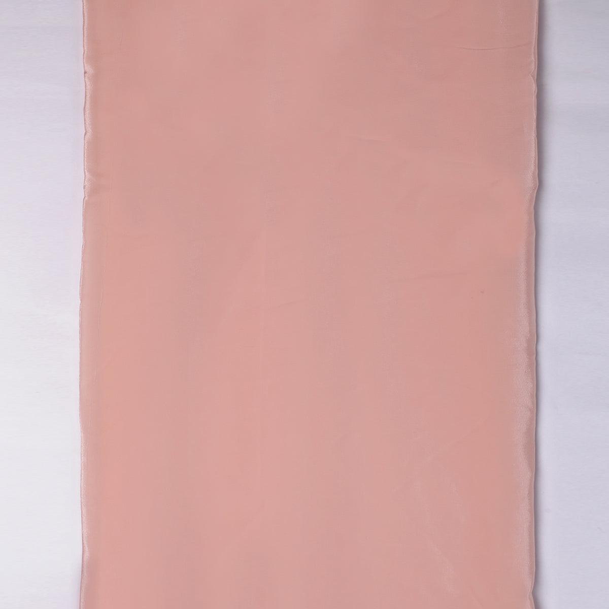 Peach Colour Pure Crepe Plain Dyed Fabric - FAB VOGUE Studio®