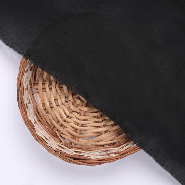 Black Colour Pure Crepe Plain Dyed Fabric – plnc 0 pl1805 110 black colour pure crepe plain dyed fabric 2 - alternate view