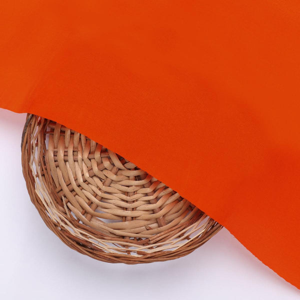 Orange Colour Natural Crepe Plain Dyed Fabric – plnc 0 pl1806 110 orange colour natural crepe plain dyed fabric 2 - alternate view