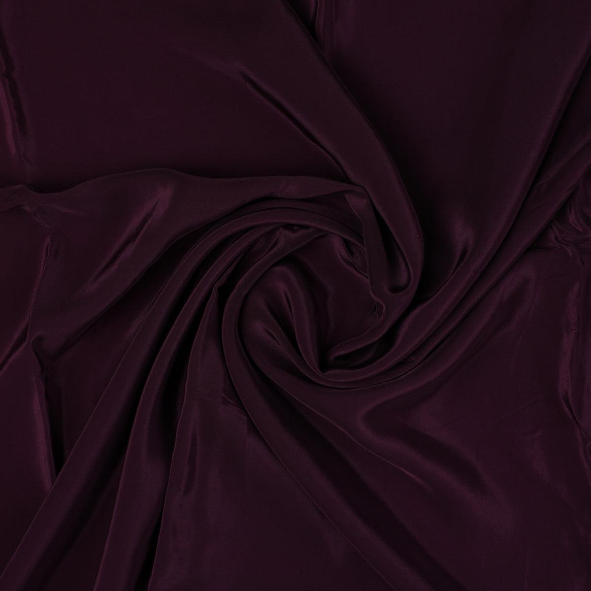 Wine Colour Natural Crepe Plain Dyed Fabric – plnc 0 pl1807 110 wine colour natural crepe plain dyed fabric 1